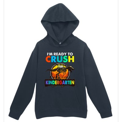 im ready to crush kindergarten back to school dinosaur Urban Pullover Hoodie