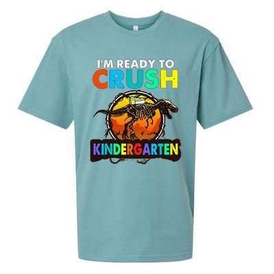 im ready to crush kindergarten back to school dinosaur Sueded Cloud Jersey T-Shirt