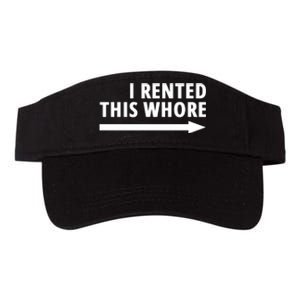 I Rented This Whore Funny Offensive Saying Valucap Bio-Washed Visor