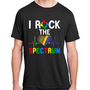 I Rock The Spectrum Autism Awareness Day Puzzle Heart Piece Gift Adult ChromaSoft Performance T-Shirt