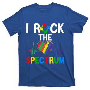 I Rock The Spectrum Autism Awareness Day Puzzle Heart Piece Gift T-Shirt