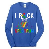 I Rock The Spectrum Autism Awareness Day Puzzle Heart Piece Gift Tall Long Sleeve T-Shirt