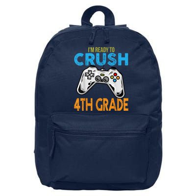 Im Ready To Crush 4th Grade Video Game Back To School 16 in Basic Backpack