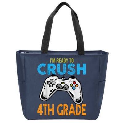 Im Ready To Crush 4th Grade Video Game Back To School Zip Tote Bag