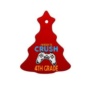 Im Ready To Crush 4th Grade Video Game Back To School Ceramic Tree Ornament