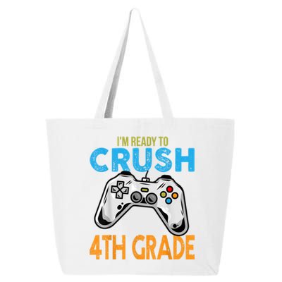 Im Ready To Crush 4th Grade Video Game Back To School 25L Jumbo Tote