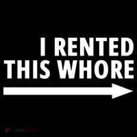 I Rented This Whore Funny Offensive Saying 16 in Basic Backpack