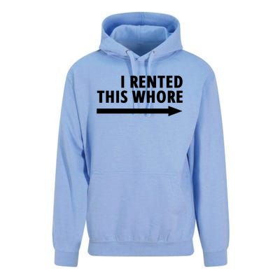 I Rented This Whore Funny Offensive Saying Unisex Surf Hoodie