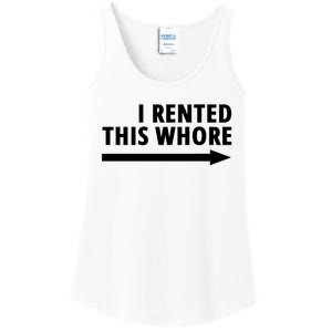 I Rented This Whore Funny Offensive Saying Ladies Essential Tank