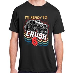 IM Ready To Crush 6 Monster Truck 6th Birthday Gift Boy Adult ChromaSoft Performance T-Shirt