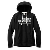 I Rented This Whore Funny Offensive Saying Women's Fleece Hoodie