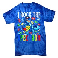 I Rock The Spectrum Autism Awareness Dinosaur Cool Gift Tie-Dye T-Shirt