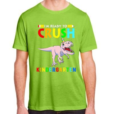 Im Ready To Crush Kindergarten Unicorn Dinosaur Adult ChromaSoft Performance T-Shirt