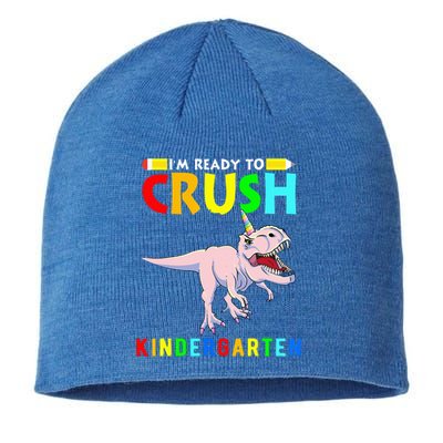 Im Ready To Crush Kindergarten Unicorn Dinosaur Sustainable Beanie