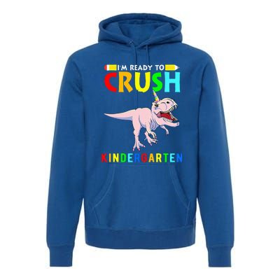 Im Ready To Crush Kindergarten Unicorn Dinosaur Premium Hoodie