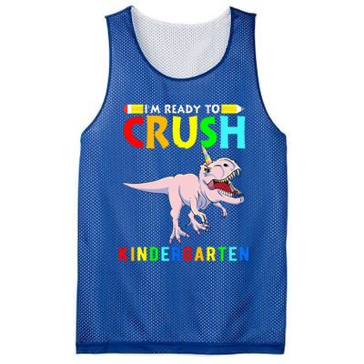 Im Ready To Crush Kindergarten Unicorn Dinosaur Mesh Reversible Basketball Jersey Tank