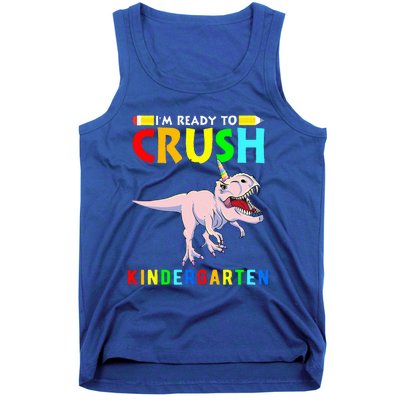 Im Ready To Crush Kindergarten Unicorn Dinosaur Tank Top