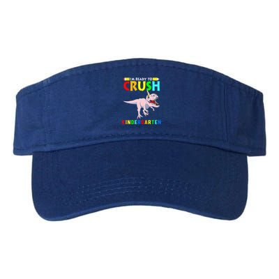 Im Ready To Crush Kindergarten Unicorn Dinosaur Valucap Bio-Washed Visor