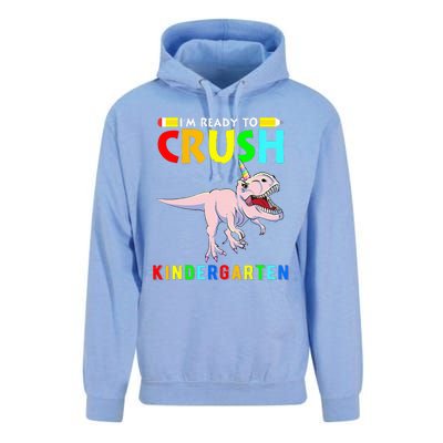 Im Ready To Crush Kindergarten Unicorn Dinosaur Unisex Surf Hoodie