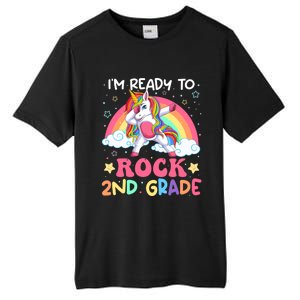 Im Ready To Rock 2Nd Grade Unicorn Dabbing Second Grade Gift Tall Fusion ChromaSoft Performance T-Shirt