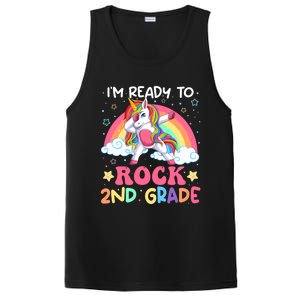 Im Ready To Rock 2Nd Grade Unicorn Dabbing Second Grade Gift PosiCharge Competitor Tank