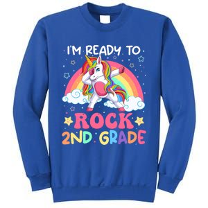 Im Ready To Rock 2Nd Grade Unicorn Dabbing Second Grade Gift Sweatshirt