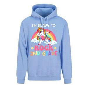 Im Ready To Rock 2Nd Grade Unicorn Dabbing Second Grade Gift Unisex Surf Hoodie