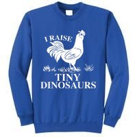 I Raise Tiny Dinosaurs Vintage Retro 70s Chicken Silhouette Gift Sweatshirt