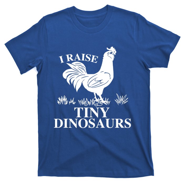 I Raise Tiny Dinosaurs Vintage Retro 70s Chicken Silhouette Gift T-Shirt