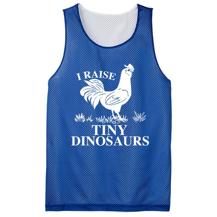 I Raise Tiny Dinosaurs Vintage Retro 70s Chicken Silhouette Gift Mesh Reversible Basketball Jersey Tank