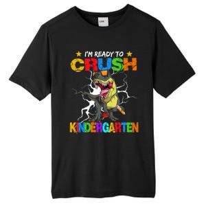 I'm Ready To Crush Kindergarten Dinosaur Back To School Gift Tall Fusion ChromaSoft Performance T-Shirt