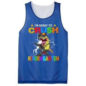 I'm Ready To Crush Kindergarten Dinosaur Back To School Gift Mesh Reversible Basketball Jersey Tank