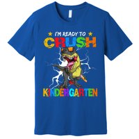 I'm Ready To Crush Kindergarten Dinosaur Back To School Gift Premium T-Shirt