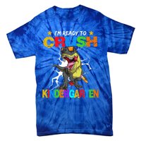 I'm Ready To Crush Kindergarten Dinosaur Back To School Gift Tie-Dye T-Shirt