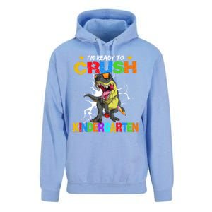 I'm Ready To Crush Kindergarten Dinosaur Back To School Gift Unisex Surf Hoodie