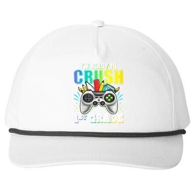 Im Ready To Crush 1st Grade Back To School Video Game Boy Snapback Five-Panel Rope Hat