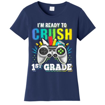 Im Ready To Crush 1st Grade Back To School Video Game Boy Women's T-Shirt