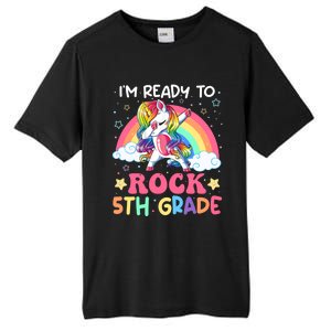 Im Ready To Rock 5Th Grade Unicorn 100 Days Of Fifth Grade Great Gift Tall Fusion ChromaSoft Performance T-Shirt