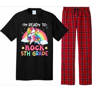 Im Ready To Rock 5Th Grade Unicorn 100 Days Of Fifth Grade Great Gift Pajama Set