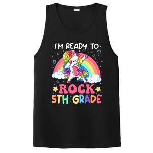 Im Ready To Rock 5Th Grade Unicorn 100 Days Of Fifth Grade Great Gift PosiCharge Competitor Tank