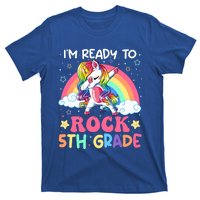 Im Ready To Rock 5Th Grade Unicorn 100 Days Of Fifth Grade Great Gift T-Shirt