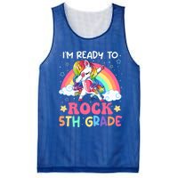 Im Ready To Rock 5Th Grade Unicorn 100 Days Of Fifth Grade Great Gift Mesh Reversible Basketball Jersey Tank