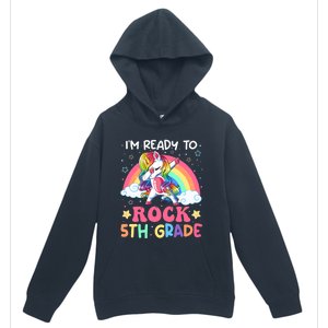 Im Ready To Rock 5Th Grade Unicorn 100 Days Of Fifth Grade Great Gift Urban Pullover Hoodie