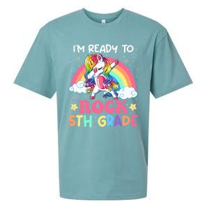 Im Ready To Rock 5Th Grade Unicorn 100 Days Of Fifth Grade Great Gift Sueded Cloud Jersey T-Shirt