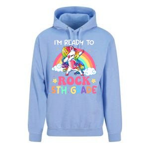 Im Ready To Rock 5Th Grade Unicorn 100 Days Of Fifth Grade Great Gift Unisex Surf Hoodie