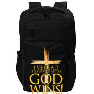 IVe Read The Final Chapter God Wins Christian Faith Cross Impact Tech Backpack