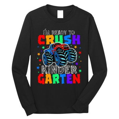 I'm Ready to Crush Kindergarten Monster Truck Long Sleeve Shirt