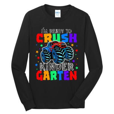 I'm Ready to Crush Kindergarten Monster Truck Tall Long Sleeve T-Shirt