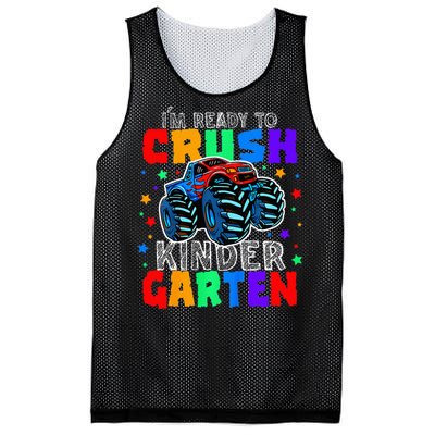 I'm Ready to Crush Kindergarten Monster Truck Mesh Reversible Basketball Jersey Tank