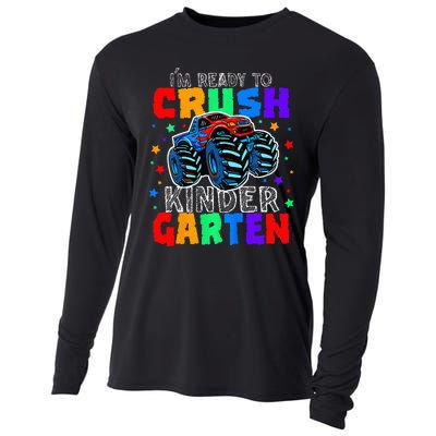 I'm Ready to Crush Kindergarten Monster Truck Cooling Performance Long Sleeve Crew